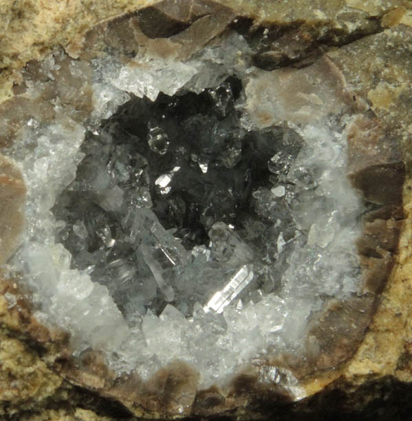 Quartz geode (reverse scepter formations) from Chihuahua, Mexico