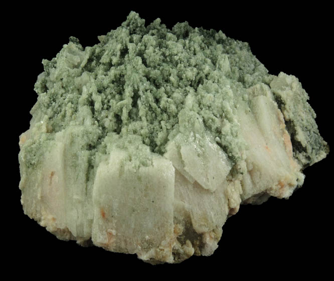 Apophyllite on Datolite pseudomorphs after Anhydrite from Millington Quarry, Bernards Township, Somerset County, New Jersey