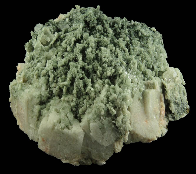 Apophyllite on Datolite pseudomorphs after Anhydrite from Millington Quarry, Bernards Township, Somerset County, New Jersey