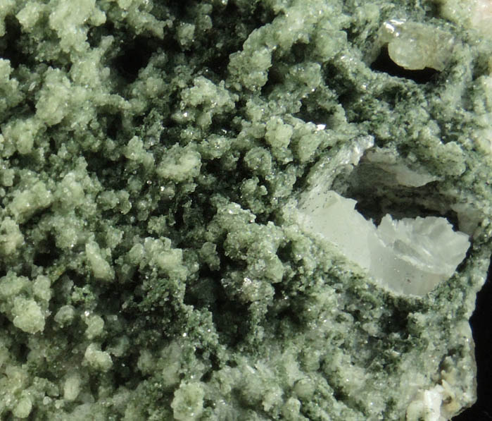 Apophyllite on Datolite pseudomorphs after Anhydrite from Millington Quarry, Bernards Township, Somerset County, New Jersey