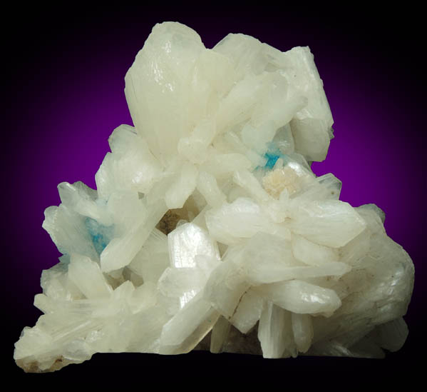 Stilbite with Cavansite from Wagholi Quarry, Maharashtra, India