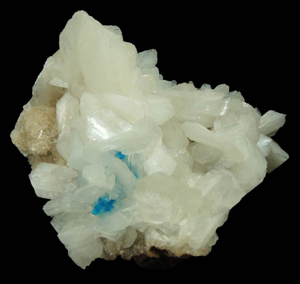 Stilbite with Cavansite from Wagholi Quarry, Maharashtra, India