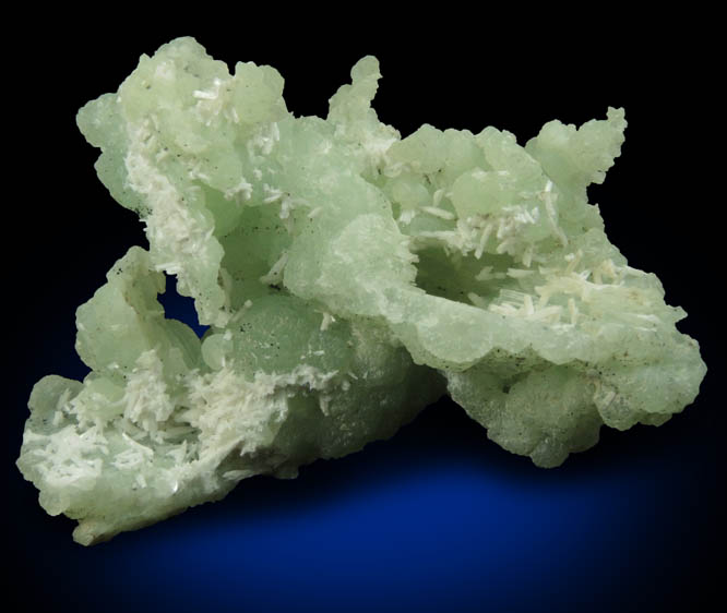 Prehnite pseudomorphs after Anhydrite with Laumontite from Upper New Street Quarry, Paterson, Passaic County, New Jersey