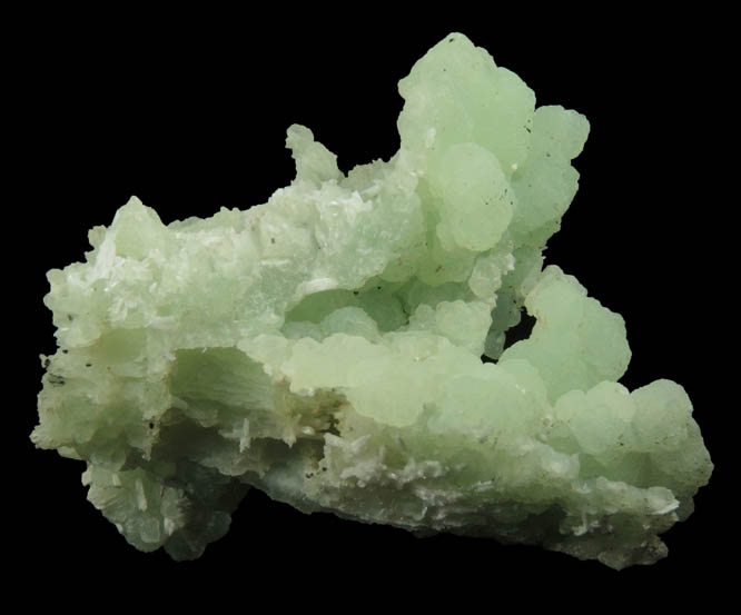 Prehnite pseudomorphs after Anhydrite with Laumontite from Upper New Street Quarry, Paterson, Passaic County, New Jersey