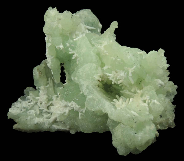 Prehnite pseudomorphs after Anhydrite with Laumontite from Upper New Street Quarry, Paterson, Passaic County, New Jersey