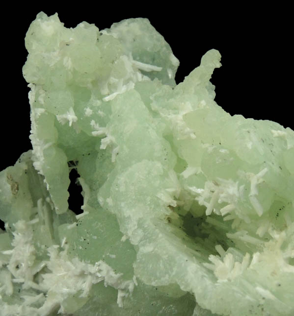 Prehnite pseudomorphs after Anhydrite with Laumontite from Upper New Street Quarry, Paterson, Passaic County, New Jersey