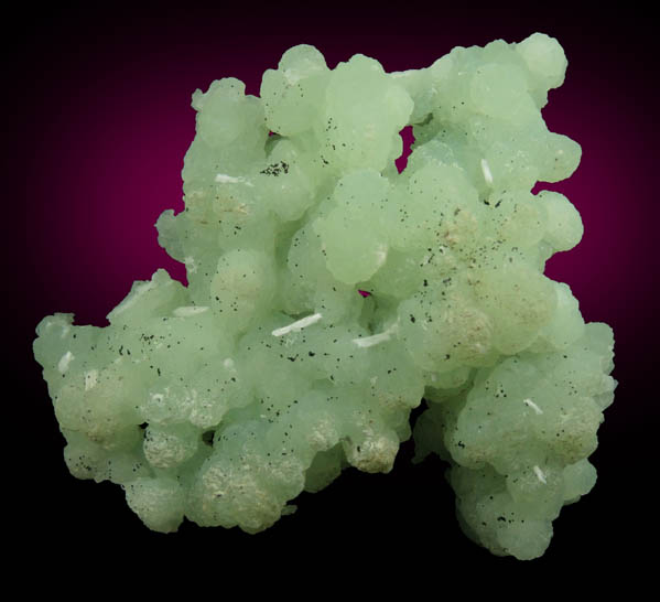 Prehnite pseudomorphs after Anhydrite with Laumontite from Upper New Street Quarry, Paterson, Passaic County, New Jersey