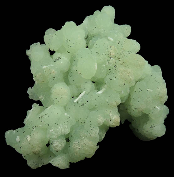 Prehnite pseudomorphs after Anhydrite with Laumontite from Upper New Street Quarry, Paterson, Passaic County, New Jersey