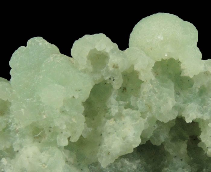 Prehnite pseudomorphs after Anhydrite with Laumontite from Upper New Street Quarry, Paterson, Passaic County, New Jersey