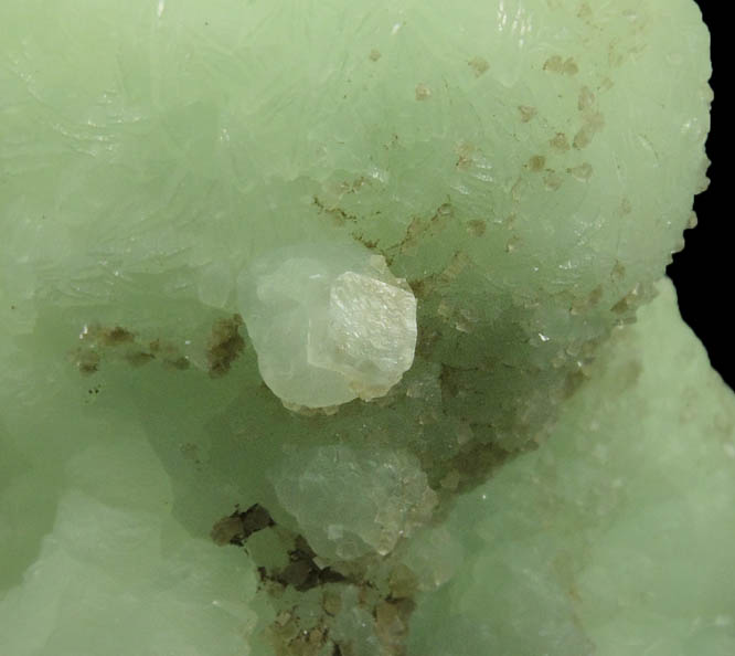 Prehnite with Calcite from Millington Quarry, Bernards Township, Somerset County, New Jersey