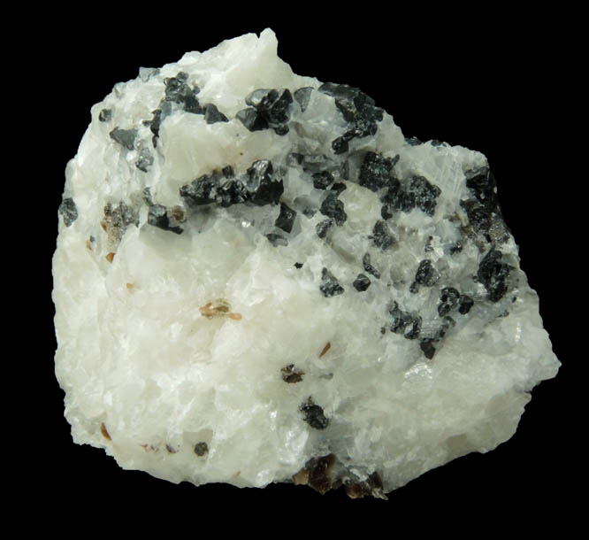 Spinel, Phlogopite in marble from Lime Crest Quarry (Limecrest), Sussex Mills, 4.5 km northwest of Sparta, Sussex County, New Jersey