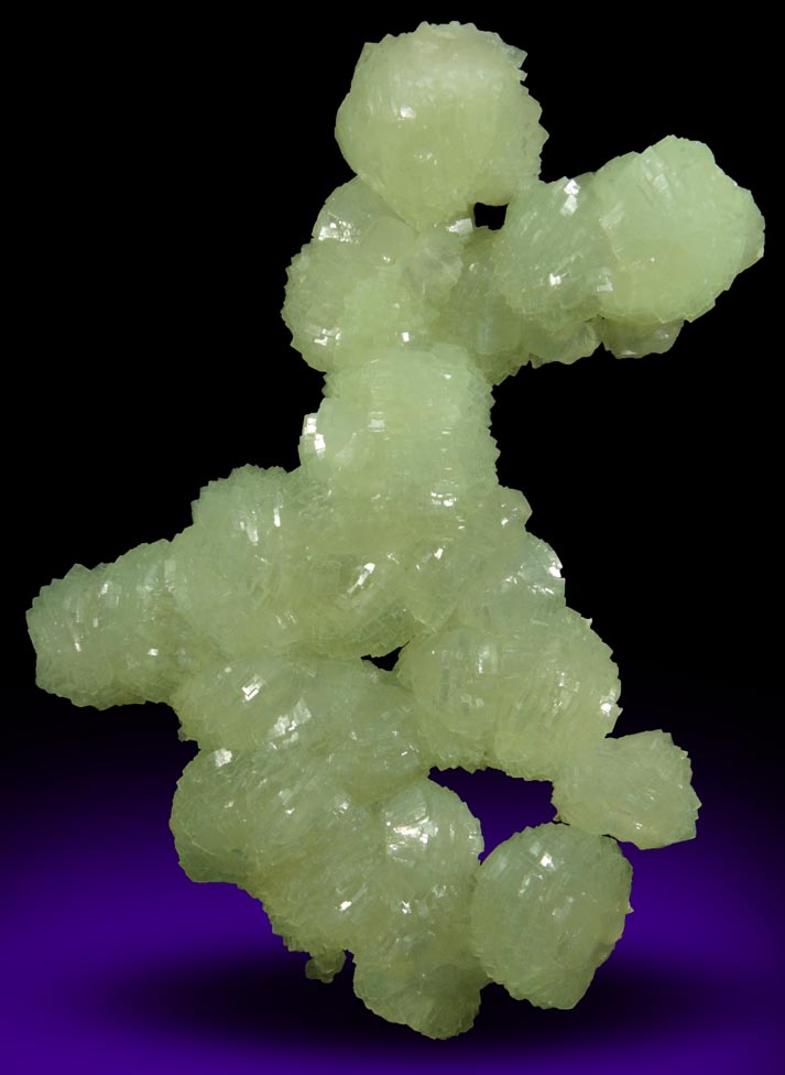 Prehnite from Lower New Street Quarry, Paterson, Passaic County, New Jersey