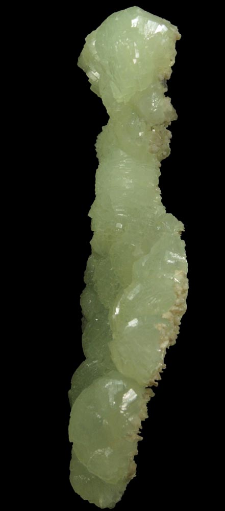 Prehnite from Lower New Street Quarry, Paterson, Passaic County, New Jersey