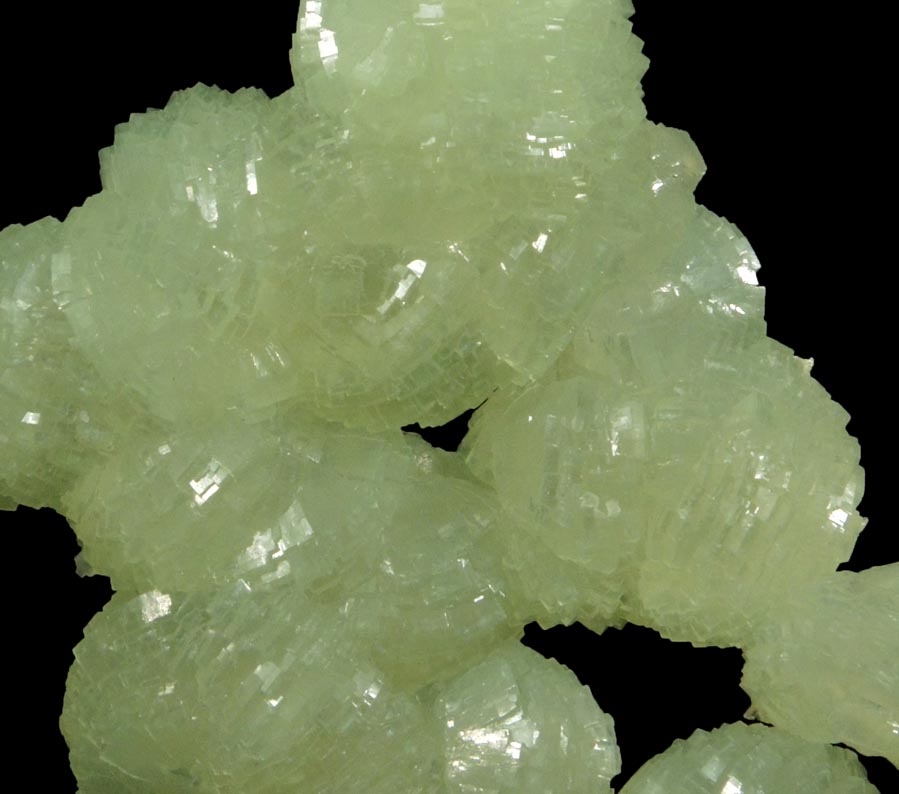 Prehnite from Lower New Street Quarry, Paterson, Passaic County, New Jersey