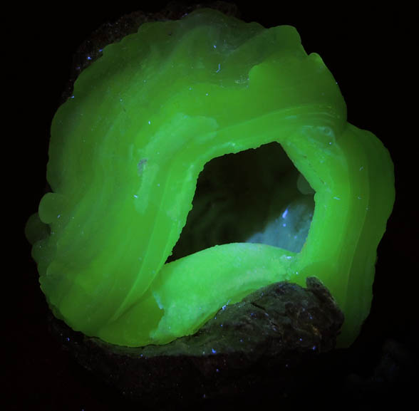 Quartz var. Chalcedony (fluorescent) from Yankee Dog Claim, Hidalgo County, New Mexico