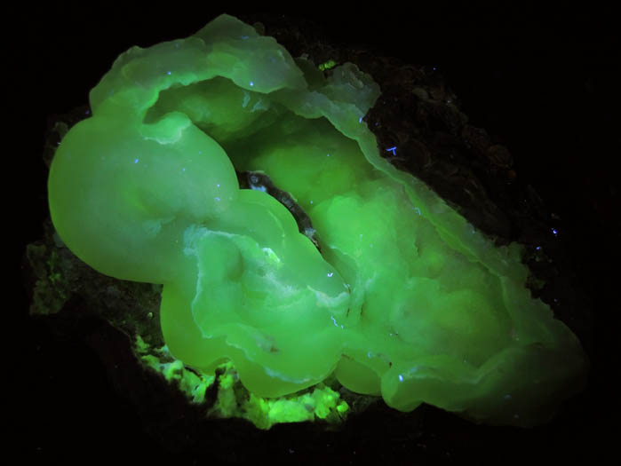 Quartz var. Chalcedony (fluorescent) from Yankee Dog Claim, Hidalgo County, New Mexico
