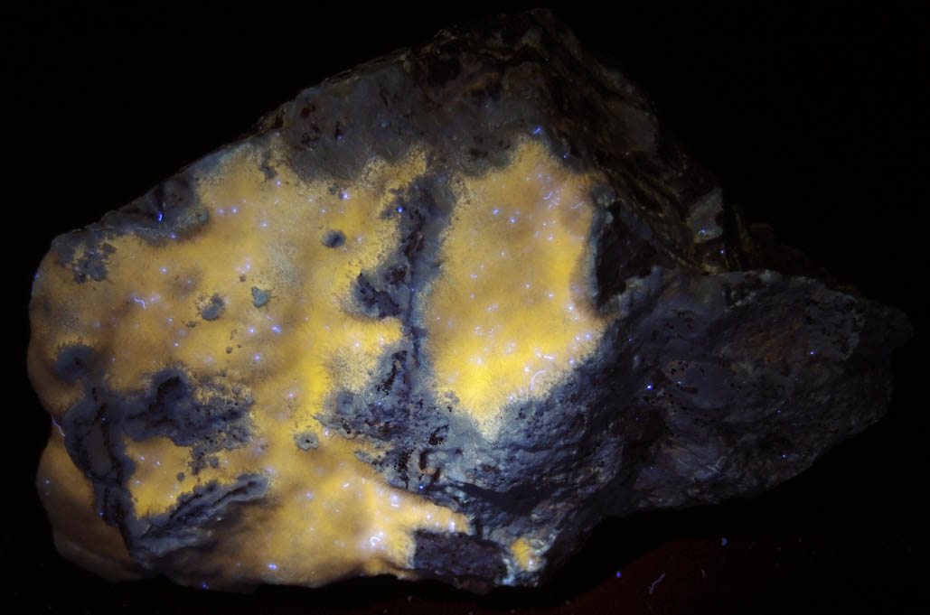 Hydrozincite from Yellow Pine Mine, Goodsprings District, Clark County, Nevada
