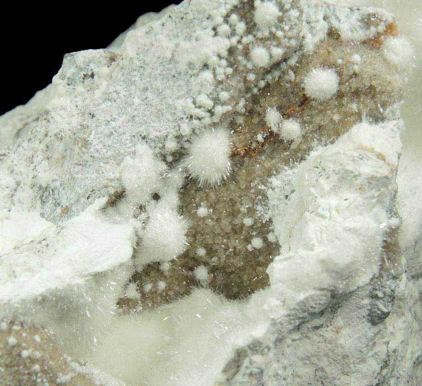 Hydrozincite from Yellow Pine Mine, Goodsprings District, Clark County, Nevada