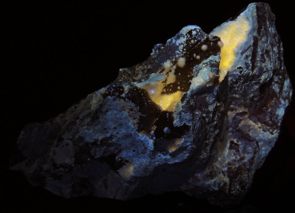 Hydrozincite from Yellow Pine Mine, Goodsprings District, Clark County, Nevada