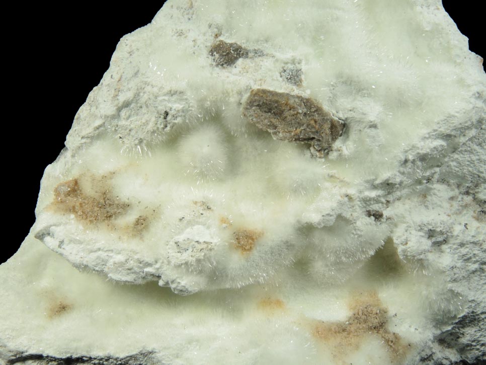 Hydrozincite from Yellow Pine Mine, Goodsprings District, Clark County, Nevada