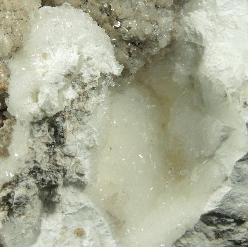 Hydrozincite with Hemimorphite from Yellow Pine Mine, Goodsprings District, Clark County, Nevada