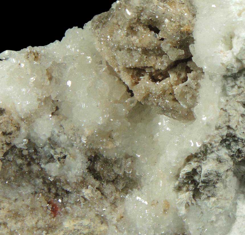 Hydrozincite with Hemimorphite from Yellow Pine Mine, Goodsprings District, Clark County, Nevada