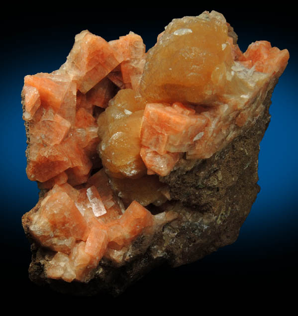 Chabazite, Stilbite, Calcite from Cape D'Or, Nova Scotia, Canada