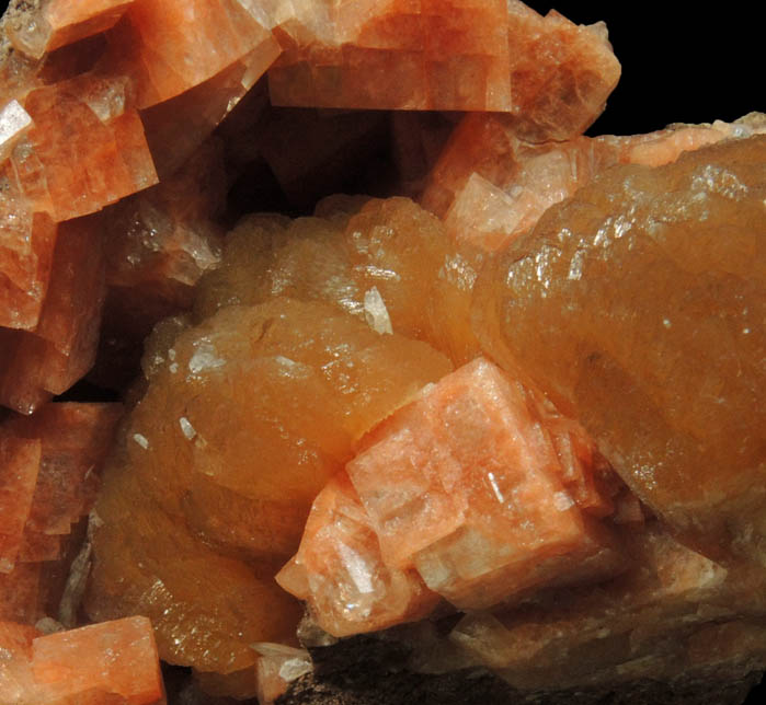 Chabazite, Stilbite, Calcite from Cape D'Or, Nova Scotia, Canada