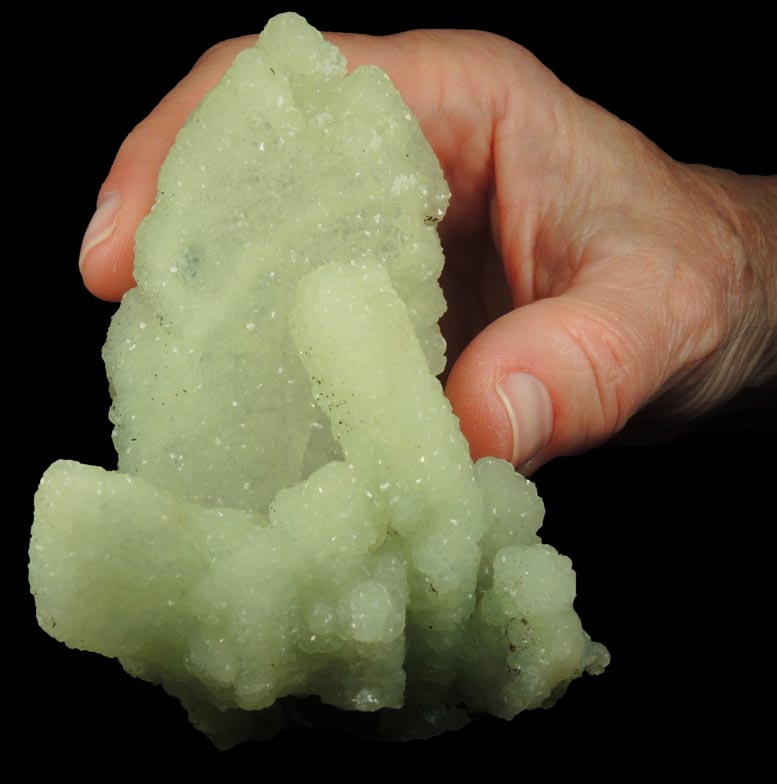 Prehnite pseudomorphs after Anhydrite from Upper New Street Quarry, Paterson, Passaic County, New Jersey