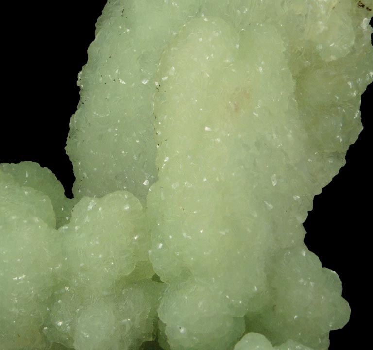 Prehnite pseudomorphs after Anhydrite from Upper New Street Quarry, Paterson, Passaic County, New Jersey