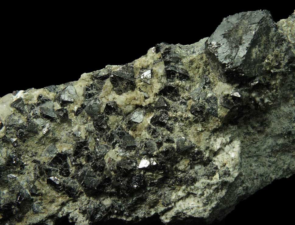Magnetite with minor Pyrite from Laurel Hill (Snake Hill) Quarry, Secaucus, Hudson County, New Jersey