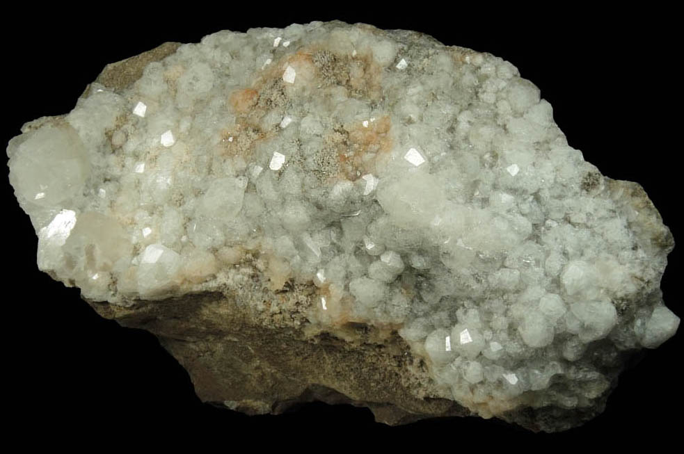 Analcime with Calcite from Cape Split, Blomidon Peninsula, Nova Scotia, Canada