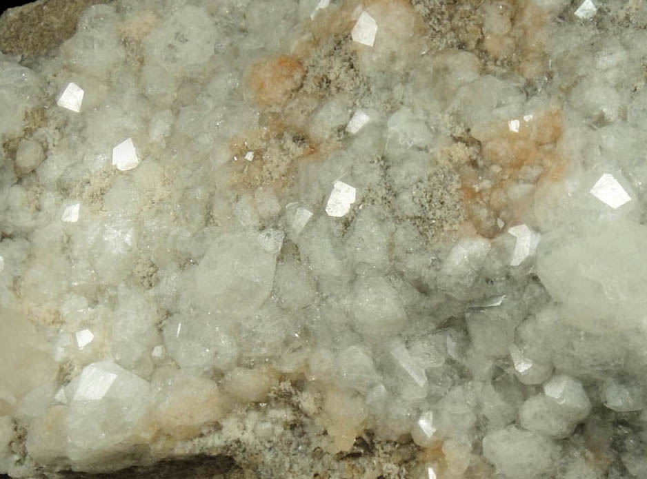 Analcime with Calcite from Cape Split, Blomidon Peninsula, Nova Scotia, Canada