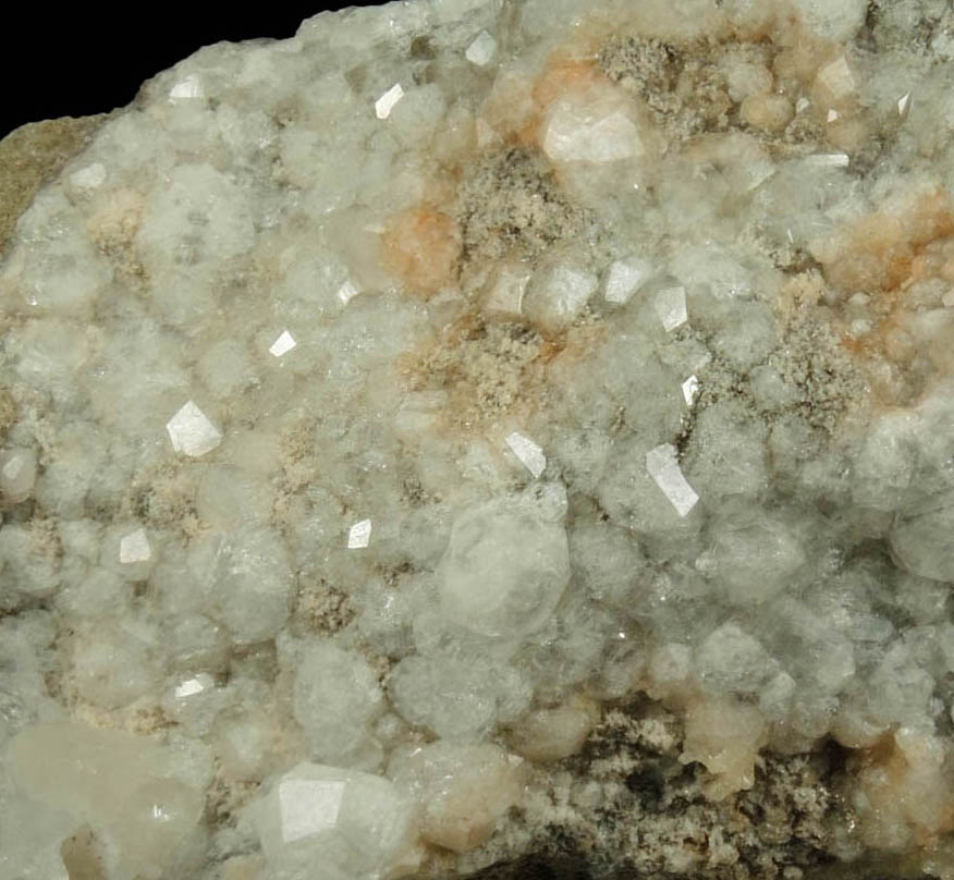 Analcime with Calcite from Cape Split, Blomidon Peninsula, Nova Scotia, Canada