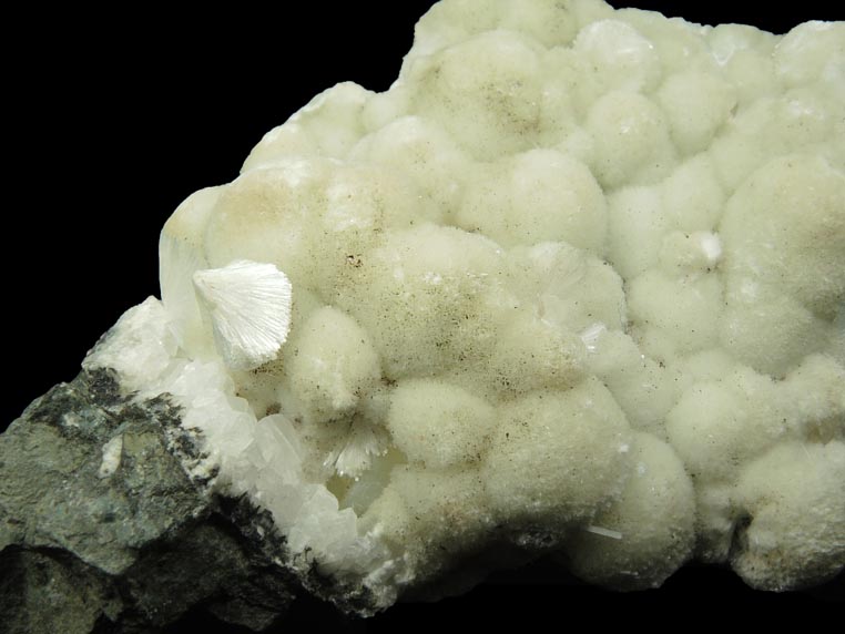 Pectolite with Prehnite from Upper New Street Quarry, Paterson, Passaic County, New Jersey