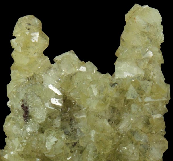 Adamite (stalactitic) from Mina Ojuela, Mapimi, Durango, Mexico