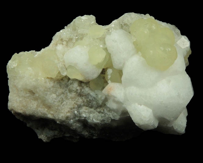 Analcime and Prehnite from Upper New Street Quarry, Paterson, Passaic County, New Jersey