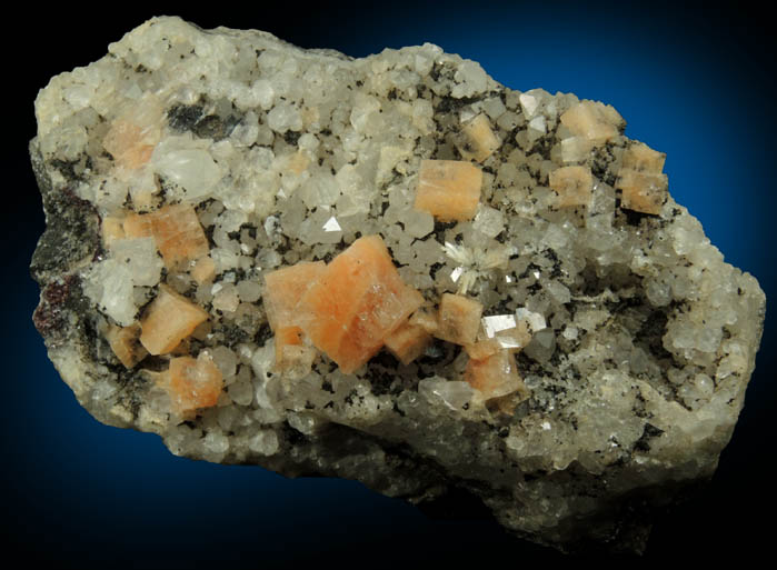 Chabazite, Calcite, Quartz, Goethite-Chamosite from Upper New Street Quarry, Paterson, Passaic County, New Jersey