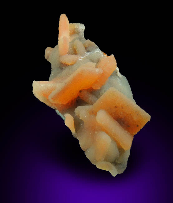 Wulfenite with Hemimorphite coating from Finch Mine, north of Hayden, Banner District, Gila County, Arizona