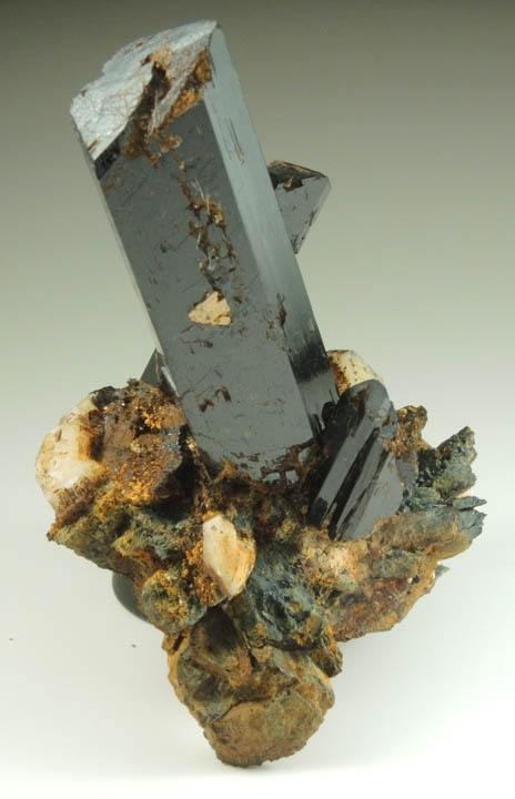 Aegirine on Microcline from Mount Malosa, Zomba District, Malawi