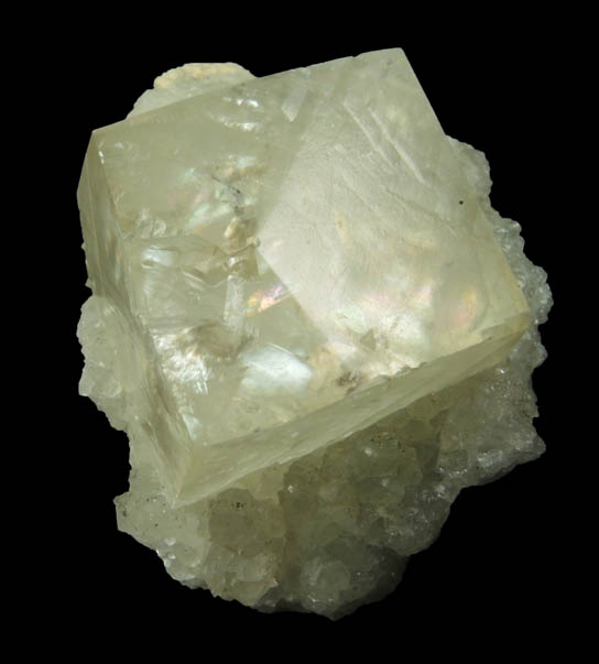 Calcite on Datolite from Millington Quarry, Bernards Township, Somerset County, New Jersey