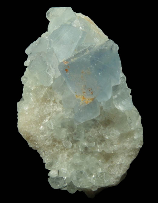 Fluorite on Quartz from Blanchard Mine, Hansonburg District, 8.5 km south of Bingham, Socorro County, New Mexico