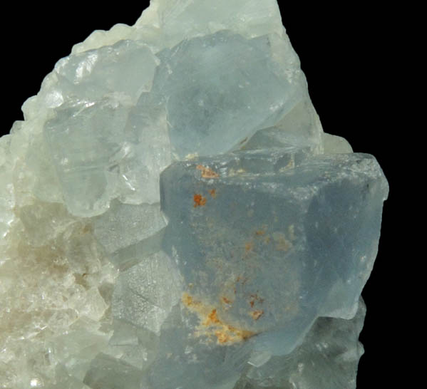 Fluorite on Quartz from Blanchard Mine, Hansonburg District, 8.5 km south of Bingham, Socorro County, New Mexico