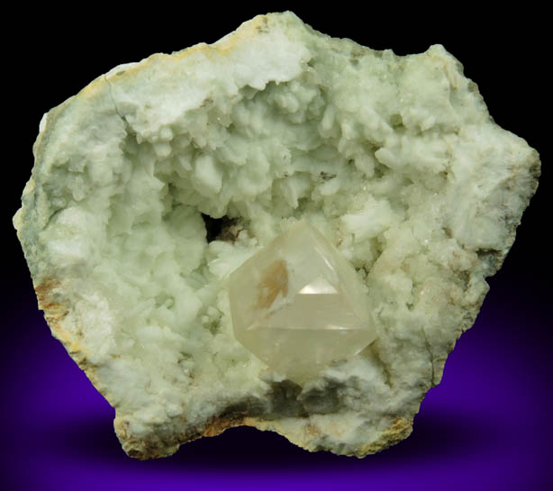 Calcite on Datolite from Millington Quarry, Bernards Township, Somerset County, New Jersey