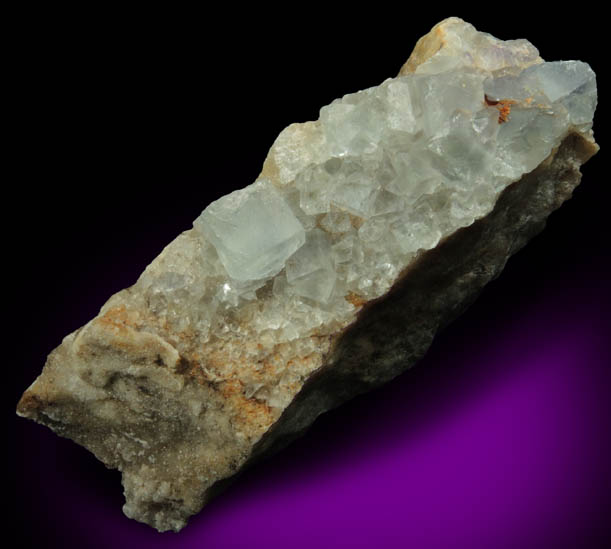 Fluorite on Quartz from Blanchard Mine, Hansonburg District, 8.5 km south of Bingham, Socorro County, New Mexico