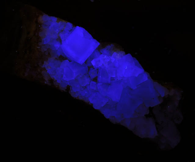 Fluorite on Quartz from Blanchard Mine, Hansonburg District, 8.5 km south of Bingham, Socorro County, New Mexico