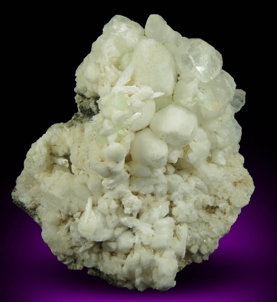 Calcite with minor Prehnite and Laumontite from Upper New Street Quarry, Paterson, Passaic County, New Jersey