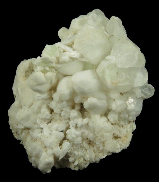 Calcite with minor Prehnite and Laumontite from Upper New Street Quarry, Paterson, Passaic County, New Jersey