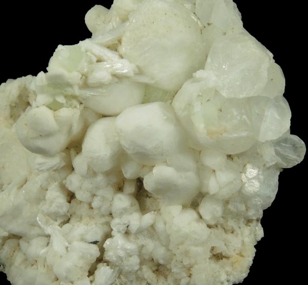 Calcite with minor Prehnite and Laumontite from Upper New Street Quarry, Paterson, Passaic County, New Jersey