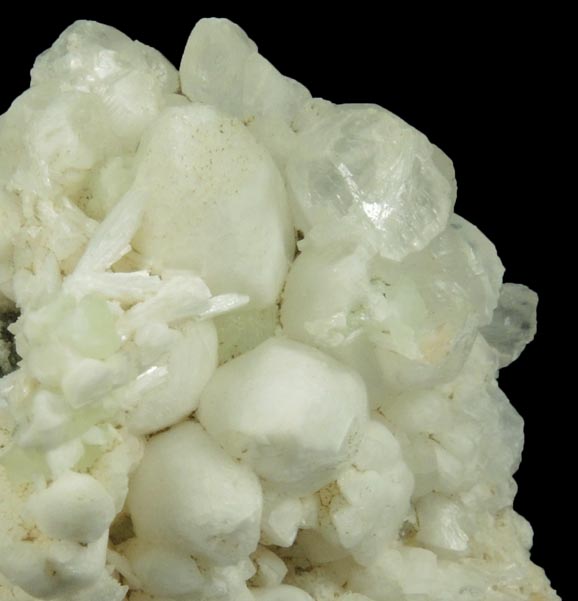 Calcite with minor Prehnite and Laumontite from Upper New Street Quarry, Paterson, Passaic County, New Jersey